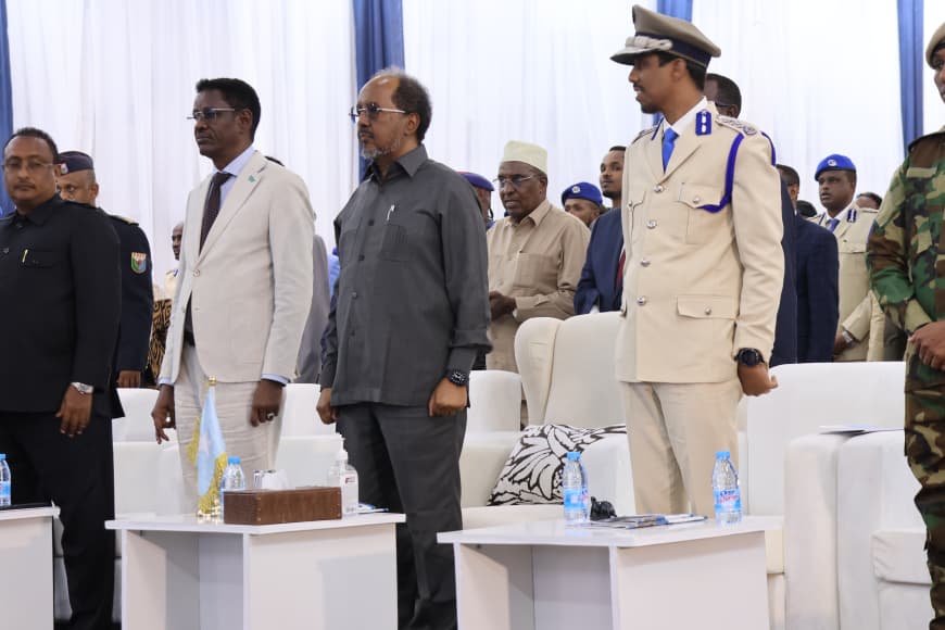 Madaxweynaha JFS oo ka qeyb galay xuska sanad-guuradii 82-aad ee Aasaaska Ciidanka Booliiska Soomaaliyeed.